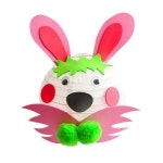 4호 흰색한지등갓세트 동물만들기 EVA구성 토끼 열개 자재