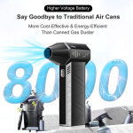 자동차 건조기 PC 가정용-산업용 덕트 송풍기 용 THERAGUN 미니 휴대용 터보 제트 팬- 강력한 압축 공기 더스터 X3PRO 150000RPM