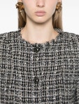 IRO 24FW 이로 자켓 BRUNAH 아이로 브루나 트위드 라운드 칼라 재킷 WP07GRY09