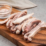 춘풍접객 삶은 돼지 내장 오소리감투 슬라이스 1kg 순대 국밥용 냉동 구이 업소용 식당용 1개