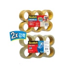 택배포장 강력접착 유리테이이프 6묶음 물류 OPP 이삿짐 공업용