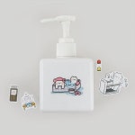 바이나쿠 셀프컷팅스티커-016 목욕냥 C 봉지