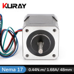 Kuray 42 모터 Nema 17 스테퍼 모터 0 44N m 1 68A 2 상 4 리드 3D 프린터 용 CNC 조각 밀링 머신