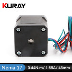 Kuray 42 모터 Nema 17 스테퍼 모터 0 44N m 1 68A 2 상 4 리드 3D 프린터 용 CNC 조각 밀링 머신