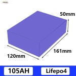 밧데리 골프 카트 배터리용 충전식 리튬 인두다리미 인산염 전지 LiFePO4 RV EV 캠핑카 3 2V 105AH