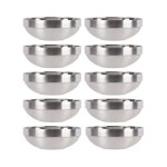 이중 스텐 국그릇 면기 대접 탕기 업소용 대 10P