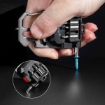 배터리 디스플레이가 COB 키체인 작업 조명 캠핑 하이킹 달리기를 위한 8모드 충전식 루멘 휴대용 LED