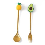 과일 차스푼 다과포크 스텐티스푼 티숟가락포크 포크
