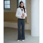 드로우핏우먼 트리밍 브이넥 부클 트위드 자켓 DFWMJK4301