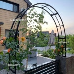 유럽식 창문아치 정원 테라스 꽃집 식물렉 A 아치