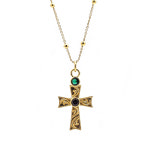 장폴클라리쎄 JP Clarisse 장폴 클라리쎄 앤틱 십자가 소 목걸이 BLSN005