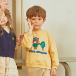 밀리밤 아이좋아 그래픽 맨투맨 MLMA24W61