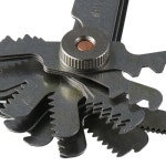 스테인레스 스틸 나사 스레드 피치 게이지 52Pcs 미터법 제국 측정 도구 55도 60도