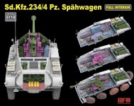 1 35 Sd Kfz 234 4 Spahwagen w Full Interior 프라모델