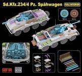 1 35 Sd Kfz 234 4 Spahwagen w Full Interior 프라모델