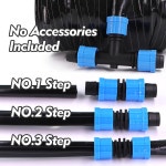 50 100m 드립 테이프 PE 튜브 간격 정원 온실 급수 농장 농업 관개 담그는 호스 도저