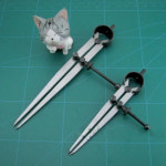 가죽 diy DIY 공예 가장자리 라이너 바느질 표시된 수공구 2