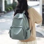 여자 대학생 직장인 여대생 무지 백팩 가방 민트gray 민트그레이