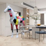 대형 말 장식 인형 실내 조각 소품 D타입 전시 D타입 D 웨딩홀 소형 D타입 개업