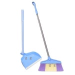 클린타임 빗자루 쓰레받기 미용실 사무실 롱비 세트