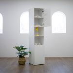 이투스 슬림 키큰장 오픈도어장 W450 틈새수납장 다용도거실장 책장 그릇선반장 H1910