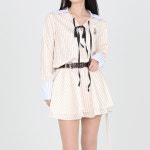 닷이프 어나더 셔츠 원피스 크림 T24FW1-A0516