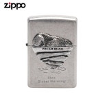 ZIPPO 라이터 엠블렘 Save the Earth 북곡곰 오일 심지 부싯돌 3종세트
