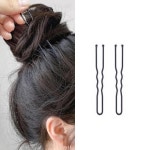 U형 웨이브 실핀 헤어핀 올림머리 고정핀 50P