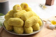 굳지않는 바나나 인절미 카스테라 찹쌀 바나나떡