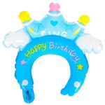 생일파티 LED생일풍선머리띠 킹 파티용품