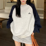 마켓에이 여성용 시무 배색 맨투맨 L T24FW3-A0783