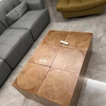 탄화목 스툴 나무 의자 우드 장식 A타입 낮은 원목 체어