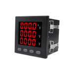 3상 단상 LED 전압 패널 계량기 AC 220V 볼트 L-N 380V 96 96