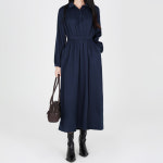 모이르벨라 여성용 비엔 카라 스트랩 롱 원피스 라이트베이지 A24FW2-A0742