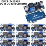 1 5 10PCS DC-DC 벅 컨버터 전원 공급 장치 스텝다운 모듈 LM2596 30-40V 15-35V