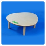 유치원책상 자작 딸기 마루 책상