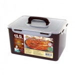 밀폐용기 직사각 53호 10 5L초코 김치통 반찬통 냉장고용기 찬통