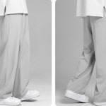 남성 세미와이드핏 슬랙스 쿨 밴딩팬츠 와이드롱팬츠