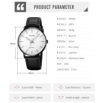 Men Watches 맨즈 손목시계 심플 가죽 벨트 세련된 비즈니스 클래식 시계 시계 신사