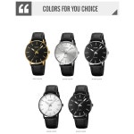 Men Watches 맨즈 손목시계 심플 가죽 벨트 세련된 비즈니스 클래식 시계 시계 신사