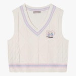 신디키즈 케이블 프레피 조끼 CIVK24T03