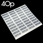 40개 WARRANTY VOID 스티커-개봉시 보증무효 밀봉 테이프