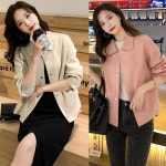 위드기프트 소프트 촉감 둥근카라쟈켓