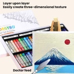 오일 파스텔 연필 색연필 전문가용 세트 페인팅 그리기 그래피티 아트 크레용 세척 가능한