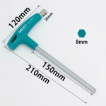 1PCS 6PCS T 핸들 육각 알렌 키 나사 스크루 드라이버 자전거 도구 조립 렌치 2 2 5 3 4 5 6