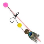 고양이 동결건조 마따따비 공작깃털 낚싯대 1P 막대