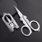 간편한 캠핑용 낚시용 휴대용 미니 접이식 가위 업무