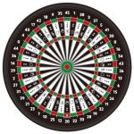 가가 원형 자석다트 로또 전자 다트 게임 안전 스포츠 세트 다트판 게임기 자석 찍찍이 놀이 양면 920143