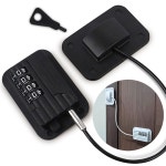 도어락 열림방지 다이얼 와이어 잠금장치 자물쇠 서랍