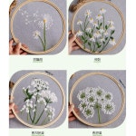 지니홀딩스 DIY 십자수 만들기 세트 태교 십자수 임산부 선물 집콕 취미 인테리어 소품 플라워 십자수 2-십자수-민들레 1개